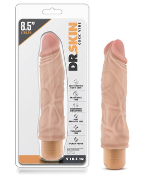 Blush Dr. Skin Vibe #10: Realistic & Powerful Beige Vibrating Dong - Featured Product Image
