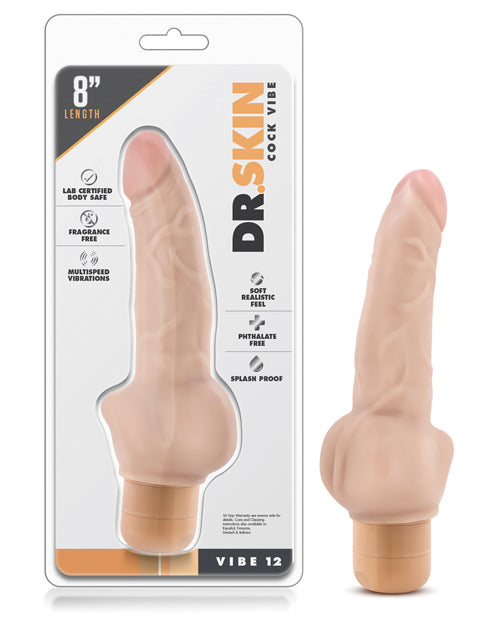 Blush Dr. Skin Vibe #12 - Realistic 8" Anal Vibrator - featured product image.