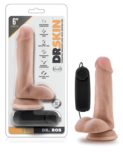 Dr. Skin Dr. Rob 6 吋逼真雞雞附吸盤 - featured product image.