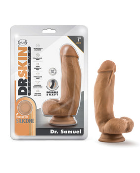 Dr. Skin 7" Silicone Dildo with Balls - Featured Product Image