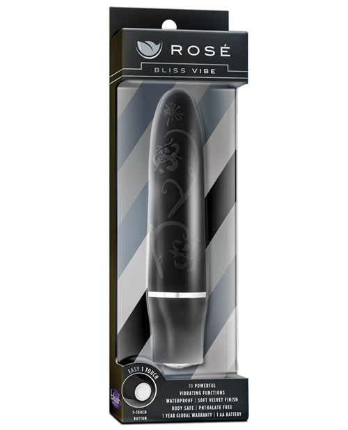 Blush Rose Bliss Vibe: Vibrador satinado resistente al agua de 10 velocidades Product Image.