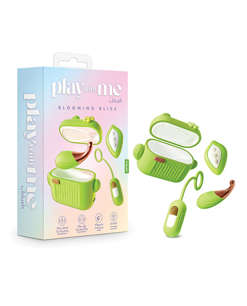 Bliss Blooming Bliss Remote Vibrating Kit in Green - featured product image.