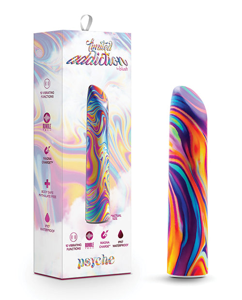 Vibrador de poder psique de adicción limitada - Arco iris - featured product image.