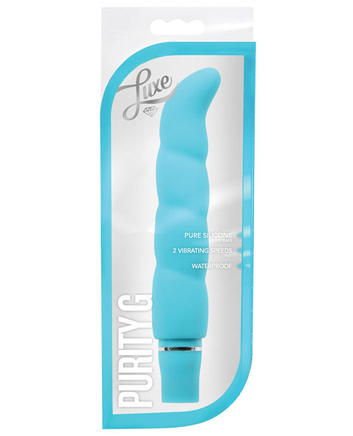 Blush Luxe Purity G Vibrador de Silicona - Elegant Pleasure Product Image.