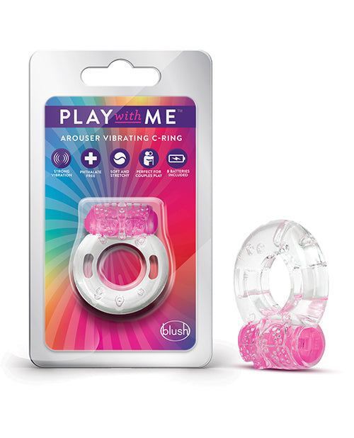 Blush Pink Vibrating C-Ring: Elevate Pleasure & Extend Playtime - featured product image.