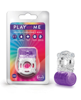 Blush Play With Me Vibrating C Ring - Purple: Intimate Pleasure Booster - Featured Product Image