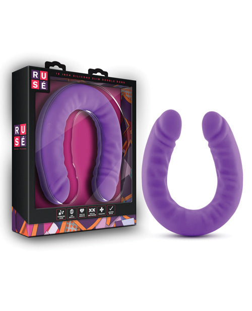 Ruse 18" Slim Double Dong - Versatile U-shaped Design for Deeper Pleasure - featured product image.