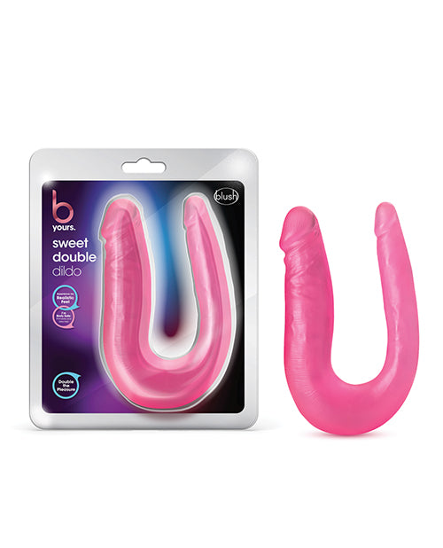 B Yours Sweet Double Dildo - Pink Product Image.