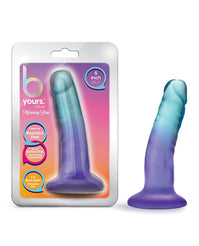 Blush B Yours Sapphire Gradient 5" Dildo with Suction Cup centered on a white background - featured product image.