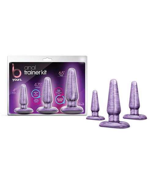 Blush B Yours Purple Swirl Anal Trainer Kit: Your Path to Intimate Adventures - featured product image.