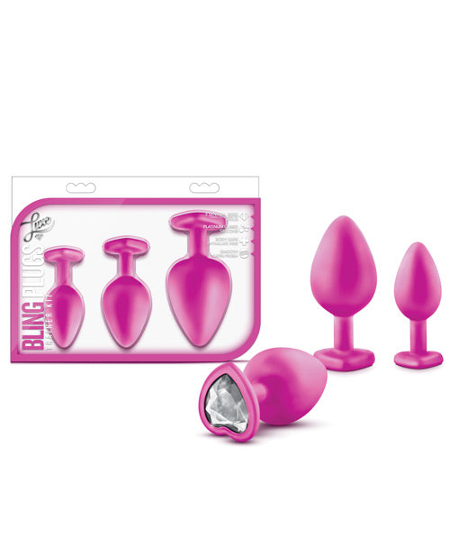 粉紅色奢華 Bling 肛門訓練套件 - 漸進、優雅、安全 Product Image.