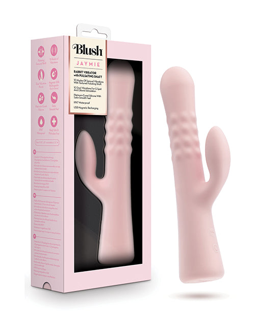 Shop for the Blush Jaymie Rabbit Vibrator - Pink at My Ruby Lips