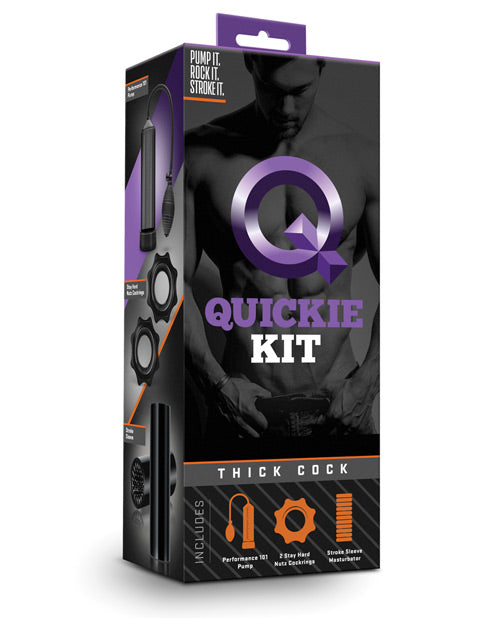 Blush Quickie Kit - Thick Cock Black: Ultimate Pleasure Set - featured product image.