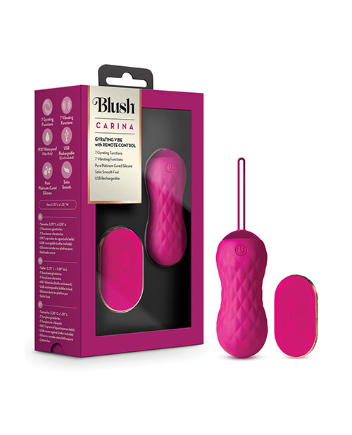 Blush Carina Velvet Remote Bullet Vibrator - featured product image.