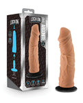 Blush Lock On 8" Argonite Dildo with Suction Cup - Mocha: Realistic, Customisable, Hands-Free
