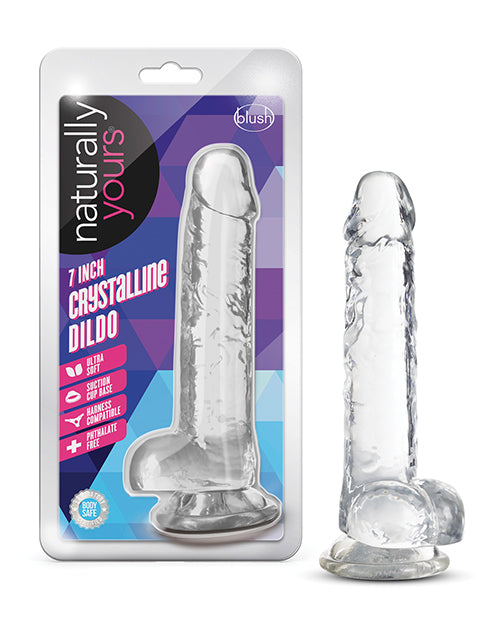 Blush Amethyst 7" Crystalline Dildo Product Image.