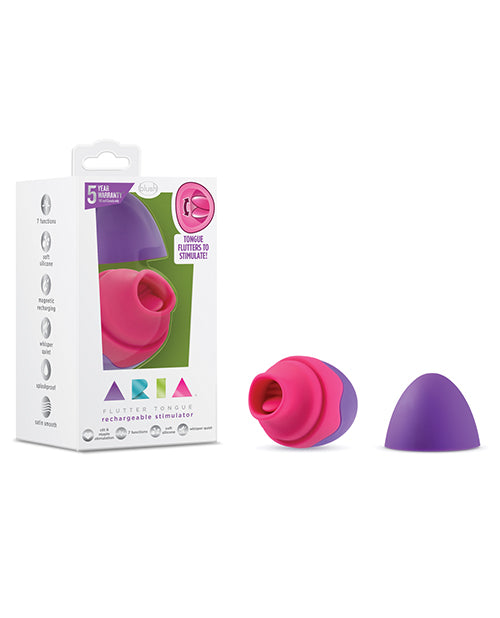 Blush Aria Flutter Tongue: 7 modos de vibración, morado Product Image.