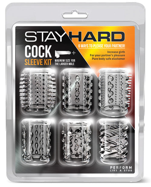 Blush Stay Hard Cock Sleeve Kit: Enhance Pleasure & Sensation Product Image.