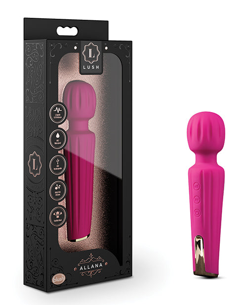 Vibrador de varita de terciopelo Allana de 20 funciones - featured product image.