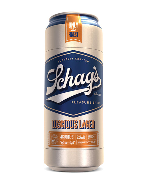 Blush Schag's Luscious Lager Stroker: Ultimate Self-Lubricating Pleasure Product Image.