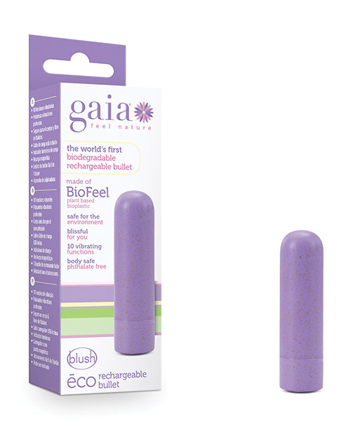 Blush Gaia Eco Bullet Vibrador en Lila - La sensación sostenible te espera - featured product image.