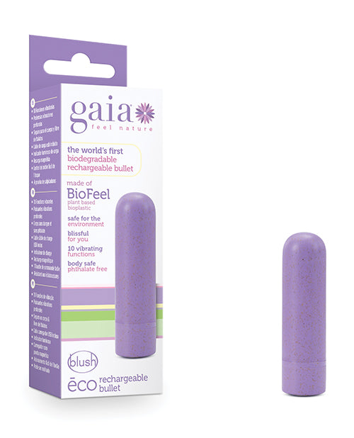 Blush Gaia Eco Bullet Vibrador - Lila Product Image.