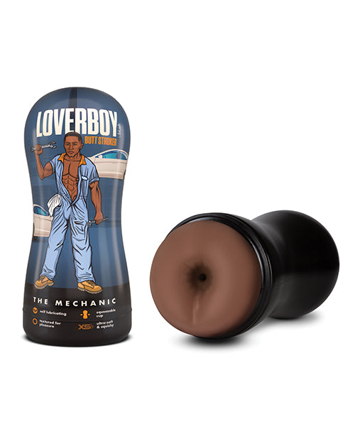 Blush Coverboy The Mechanic: Self-Lubricating Pocket Stroker in Brown - featured product image.