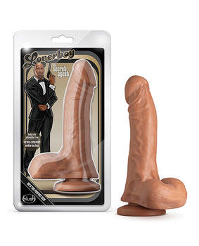 Blush Coverboy The Secret Agent - Mocha: Realistic Suction Cup Dildo - Featured Product Image