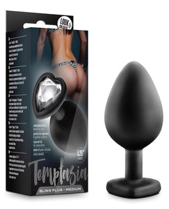 Temptasia Bling Plug Medium - Black: Luxurious Sensations