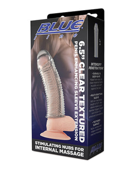 Blue Line C & B 6.5" Clear Textured Penis Sleeve Extension - Featured Product Image