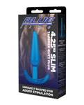 Blue Line C & B 4.25" Slim Tapered Jelly Blue Butt Plug