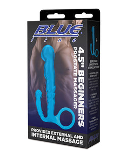 Masajeador de próstata de doble estimulación Blue Line C &amp; B de 4,5"