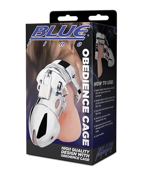 Jaula de obediencia plateada Bliss a medida de Blue Line - featured product image.