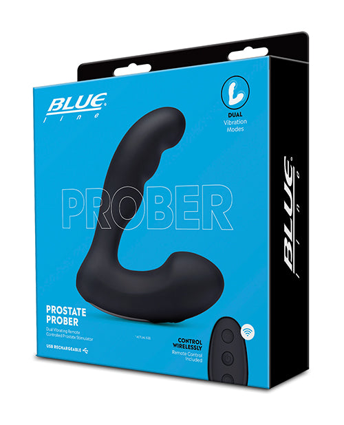 Black Dual Motor Prostate Pleasure Prober Product Image.
