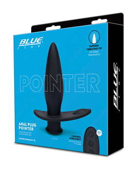 Blue Line Remote Control Vibrating Anal Plug - Black - Featured Product Image