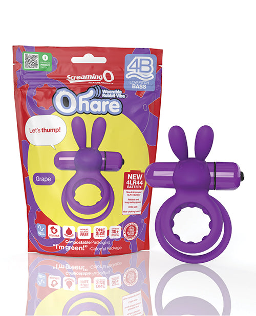Shop for the Screaming O 4b Ohare Blueberry Dual Stimulation Vibrating Ring at My Ruby Lips