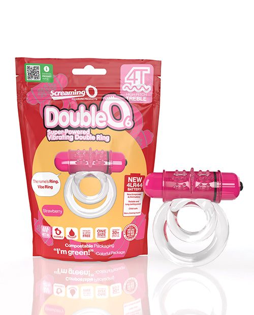 Shop for the Screaming O Double Pleasure Strawberry Mini Vibrator at My Ruby Lips