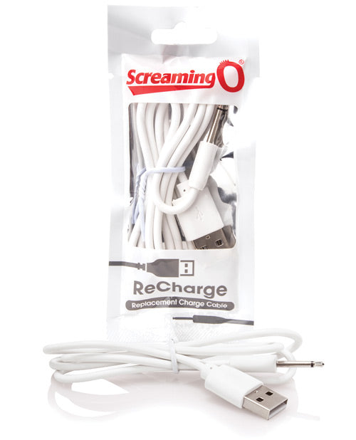 Cable de carga Screaming O Recharge - Blanco Product Image.