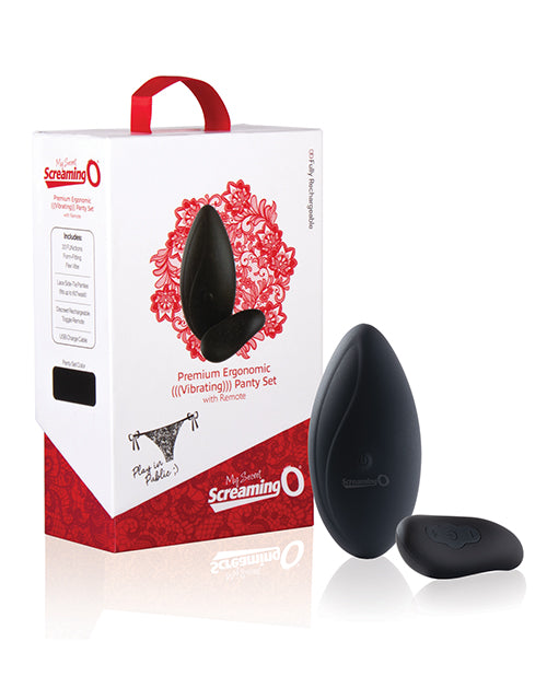 Screaming O My Secret Premium Remote Panty Set 🖤 - 20 Function Motor 🌟 - featured product image.