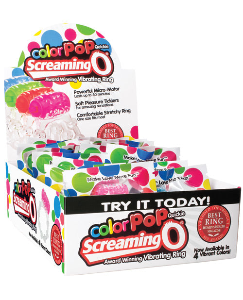 Screaming O Color Pop Quickie - Vibrating Ring Box of 24 Product Image.