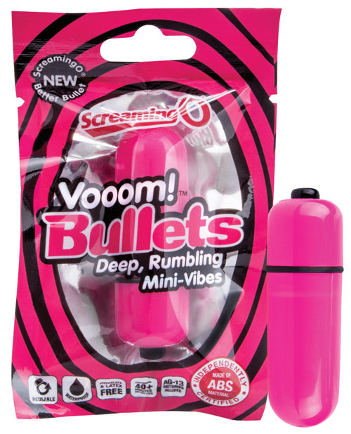 Screaming O Vooom Bullet: Rumbling Power Mini Vibe Product Image.