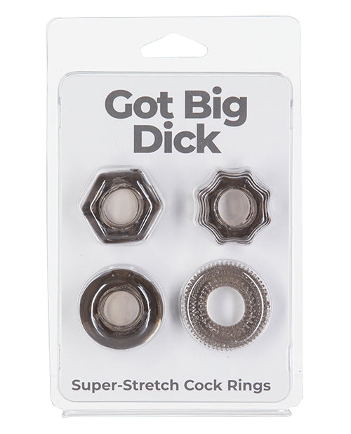 Paquete de 4 anillos para el pene GBD para erecciones mejoradas y prolongadas - featured product image.