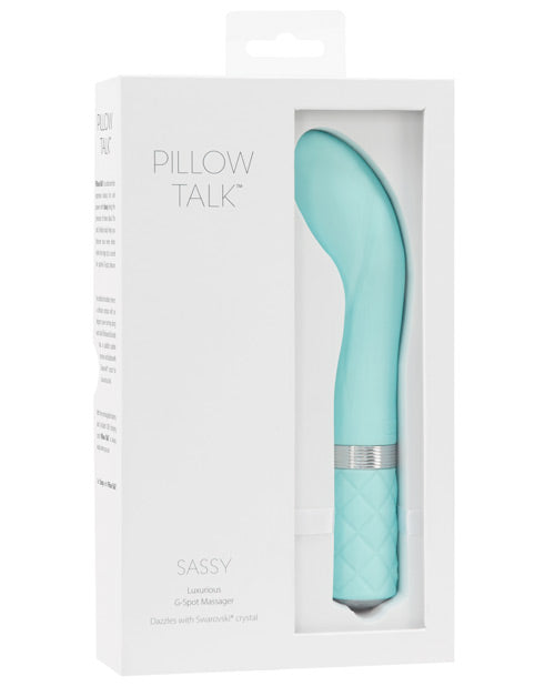 Pillow Talk Sassy G Spot Vibrator with Swarovski Crystal: Luxe Pleasure - featured product image.