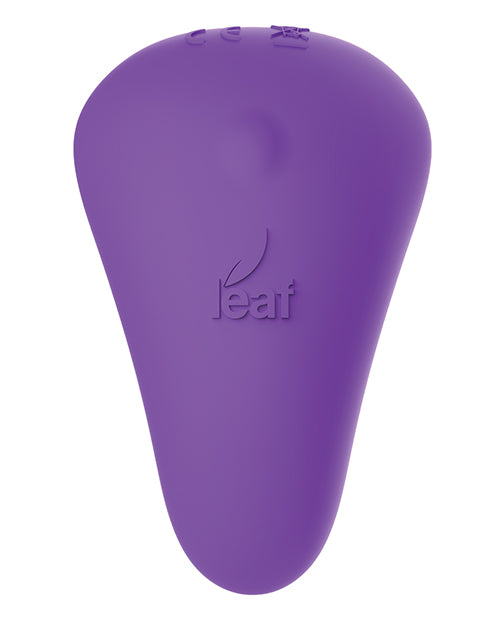 Vibrador de bragas inalámbrico morado Leaf+ Spirit Product Image.