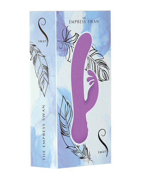 Empress Swan Lavender Silicone Vibrator Product Image.