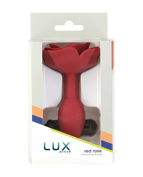 Lux Active 紅玫瑰矽膠肛塞 - featured product image.