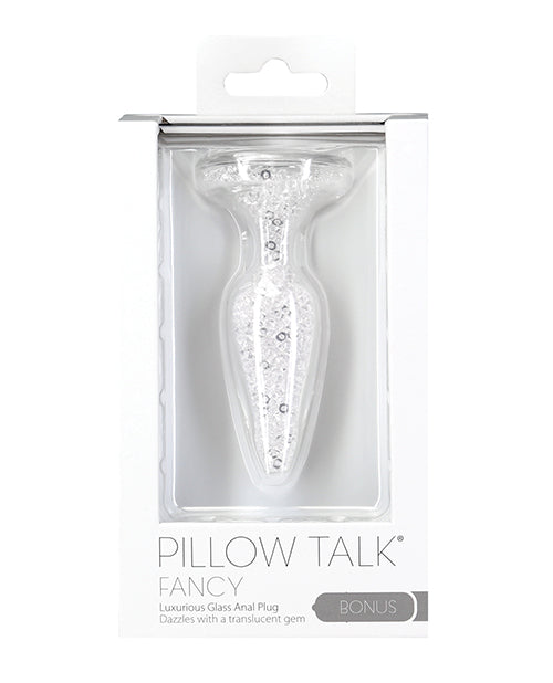 Pillow Talk Fancy - Juguete anal de cristal transparente - featured product image.