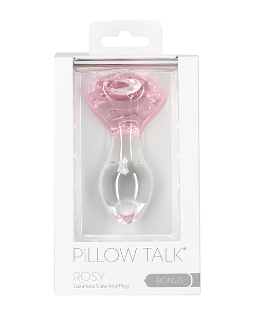 Pillow Talk 玫瑰色玻璃肛門玩具 🌡️ Product Image.