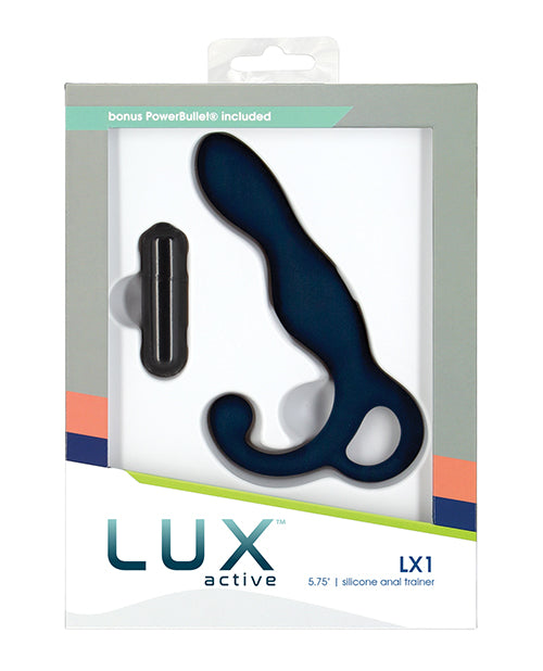 Lux Active LX1 矽膠肛門訓練器，附會陰刺激與獎勵子彈 - featured product image.