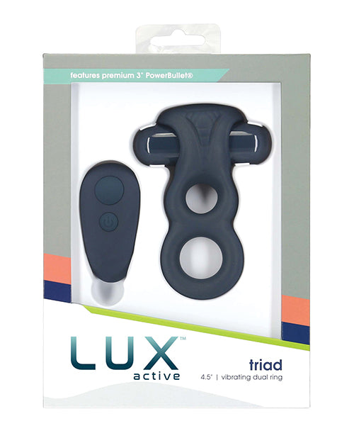 Lux Active Triad Vibrating Dual Ring with Remote - featured product image.